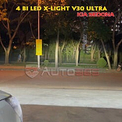 Độ đèn xe ô tô Sedona với 4 bi led X-Light V30 Ultra