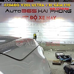 Độ lắp đèn Ford Wildtrak - Combo Laser Xlight V20L Ultra và Xlight F10