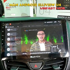 Màn hình xe hơi android Elliview U4 trên Fadil