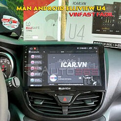 Màn hình xe hơi android Elliview U4 trên Fadil