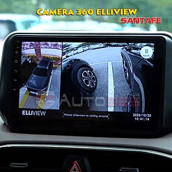 Review Camera 360 độ Elliview với Hùng Lâm trên Santafe