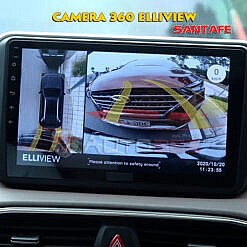 Review Camera 360 độ Elliview với Hùng Lâm trên Santafe