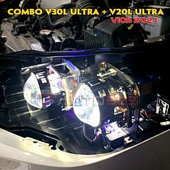 V20L Ultra và V30L Ultra - Combo siêu sáng trên Vios 2021