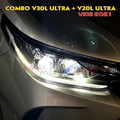 V20L Ultra và V30L Ultra - Combo siêu sáng trên Vios 2021