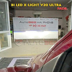 Vinfast Fadil độ đèn với cặp bi led X-Light V20 Ultra