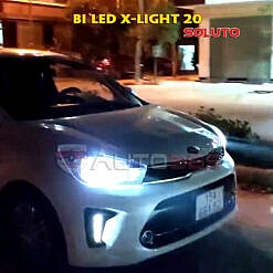 X-Light V20 trên Kia Soluto - TOP SELL Bi led hot nhất