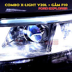 XLight V20L và bi gầm F10 - Combo ngon trên Ford Explorer