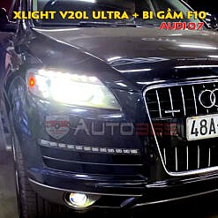 Bi laser X-Light V20L Ultra và bi gầm F10 trên Audi Q7