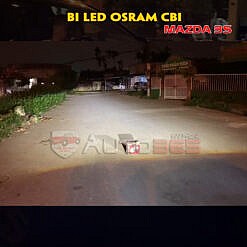 Đèn xe Mazda 3 với cặp Bi led Osram CBI