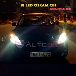 Đèn xe Mazda 3 với cặp Bi led Osram CBI