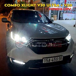 độ đèn honda crv