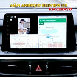 Lắp màn hình Android Elliview U4 Trên Kia Cerato