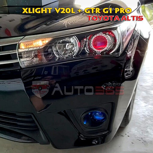 Thay bi led Laser Xlight V20L và bi gầm GTR G1 Pro trên ALTIS