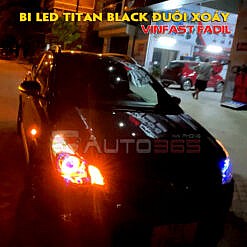 Titan Black Bi led siêu sáng gắn trên Fadil