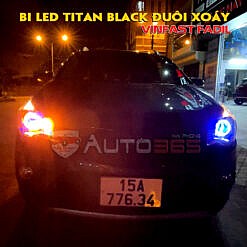 Titan Black Bi led siêu sáng gắn trên Fadil