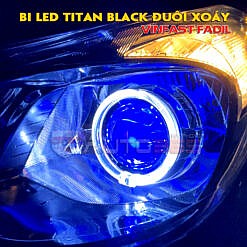 Titan Black Bi led siêu sáng trên Fadil