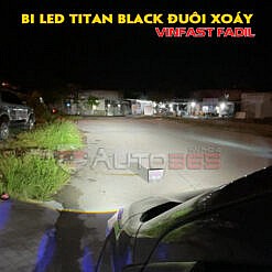 Titan Black Bi led siêu sáng gắn trên Fadil