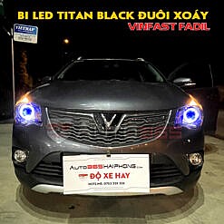 Titan Black Bi led siêu sáng trên Fadil