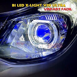 Bi led Xlight V30 Ultra cos siêu rộng trên Fadil