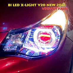 Đèn bi cầu V20 Xlight new 2021 trên Vinfast Fadil