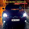 Đèn gầm oto F10 và bi CBI Pro trên Nissan Qashqai