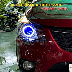 Đèn xe Vinfast Fadil cực sáng với laser XLight V20L