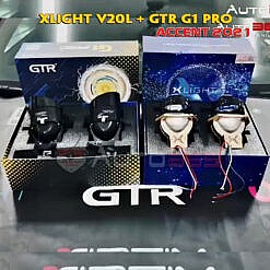 Độ Accent 2021 combo GTR G1 Pro và Xlight V20L