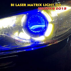 Độ xe Mazda 6 sáng hơn với bi laser Matrix O2