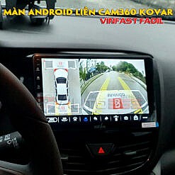 Màn hình oto android liền Cam360 Kovar trên Fadil
