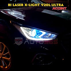 XLight V20L Ultra cực sáng trên Hyundai Accent