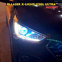 XLight V20L Ultra cực sáng trên Hyundai Accent