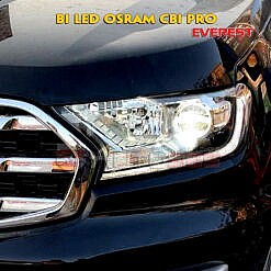 Độ đèn xe Ford Everest với bi led Osram CBI Pro