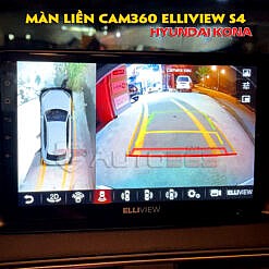Lắp camera 360 độ cho ô tô Kona với Elliview S4