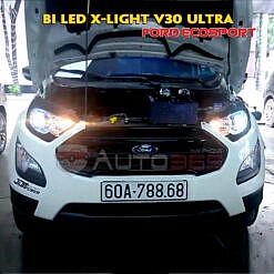 Bi led X-Light V30 Ultra siêu sáng trên Ford Ecosport