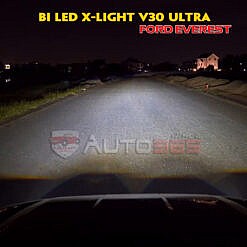 Độ đèn xe Everest với bi led X-Light V30 Ultra