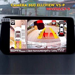 Giá camera 360 cho xe ô to Mazda CX5 với Elliview V5