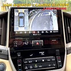 Màn android ô tô Elliview liền 360 trên Land Cruise