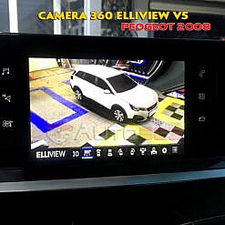 Camera 360 ôtô Elliview V5 lắp trên Peugeot 2008