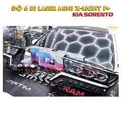 Đèn bi mini siêu khủng X-Light độ trên Kia Sorento