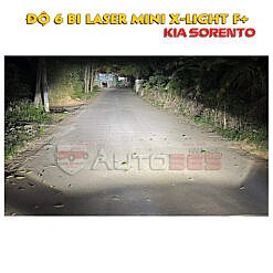 Đèn bi mini siêu khủng X-Light độ trên Kia Sorento