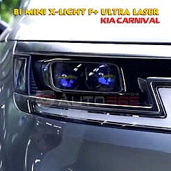 Độ 4 bi laser mini X-LIGHT F+ ULTRA trên KIA CARNIVAL