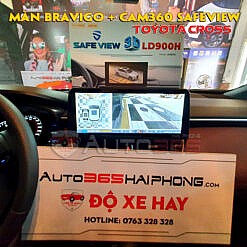 Độ Toyota Cross với màn android Bravigo ProTech và Safeview360