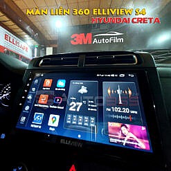 Độ màn hình ôtô liền 360 cho Cereta với Elliview S4
