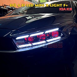 Độ đèn Kia K3 với 6 bi mini X-Light F+ siêu sáng