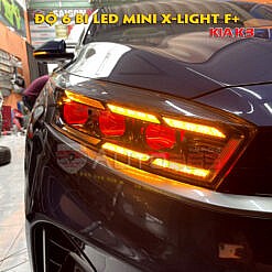 Độ đèn Kia K3 với 6 bi mini X-Light F+ siêu sáng