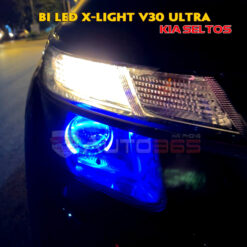 Thay đèn Kia Seltos siêu sáng với X-Light V30Ultra
