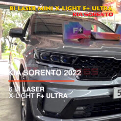 Độ đèn Sorento siêu sáng với bi laser mini X-Light F+ Ultra